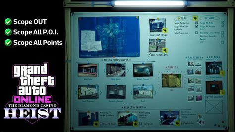 scope out casino|List of all scope out objectives in the Diamond Casino .